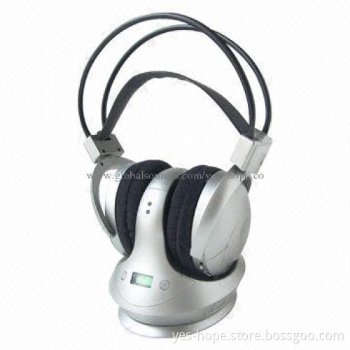 Wireless Headset with FM Radio, 863.5, 864.0, 864.5MHz Transmission Frequency